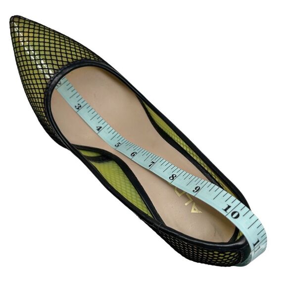 Aldo Horelia Mesh Almond Pointed Toe Pump Heels Light Yellow Size 7.5 - Picture 12 of 13